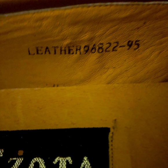 ZOTA Brown Leather Square Toe Dressy Loafer-9.5 - Picture 8 of 9